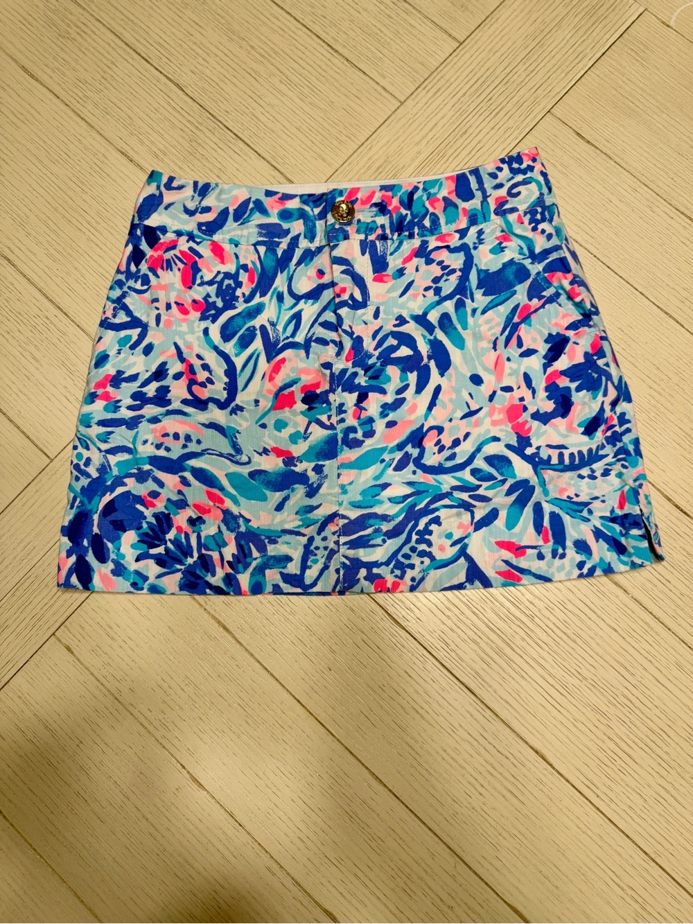 Lilly Pulitzer 00 | Nicki skort - breakwater tint party wave | EUC